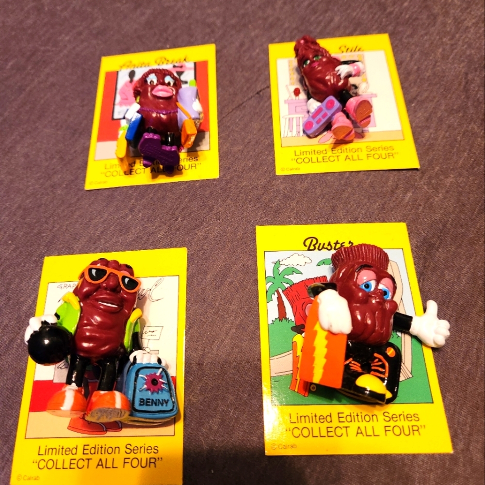 CALIFORNIA RAISINS VINTAGE COLLECTION- 4 PIECES